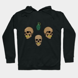 Pomegranate and skull Hoodie